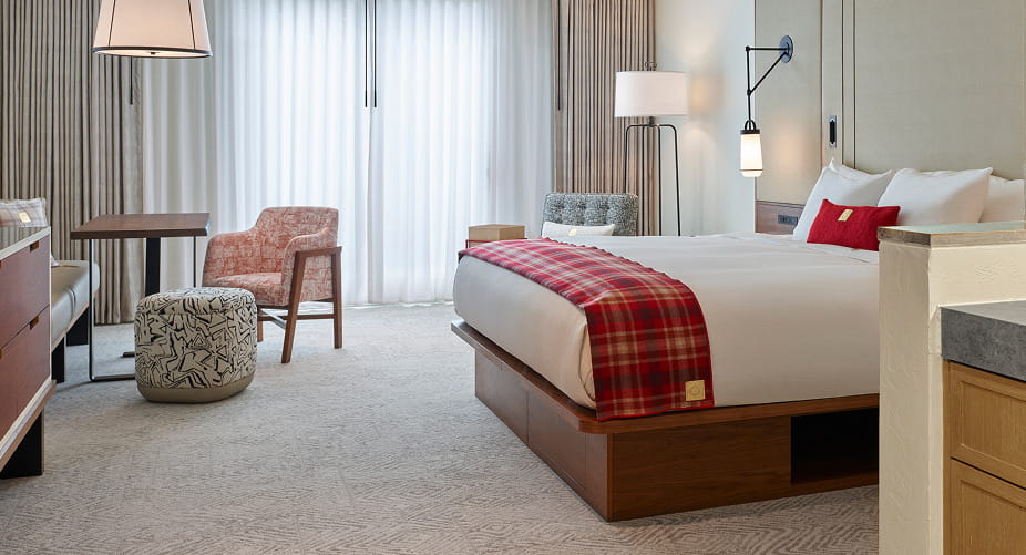 guestroom at limelight aspen