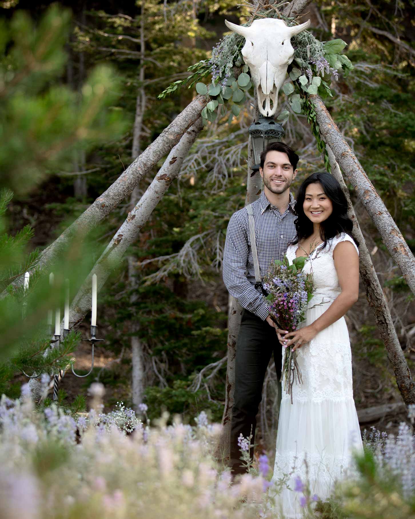 Couple getting married in Idaho