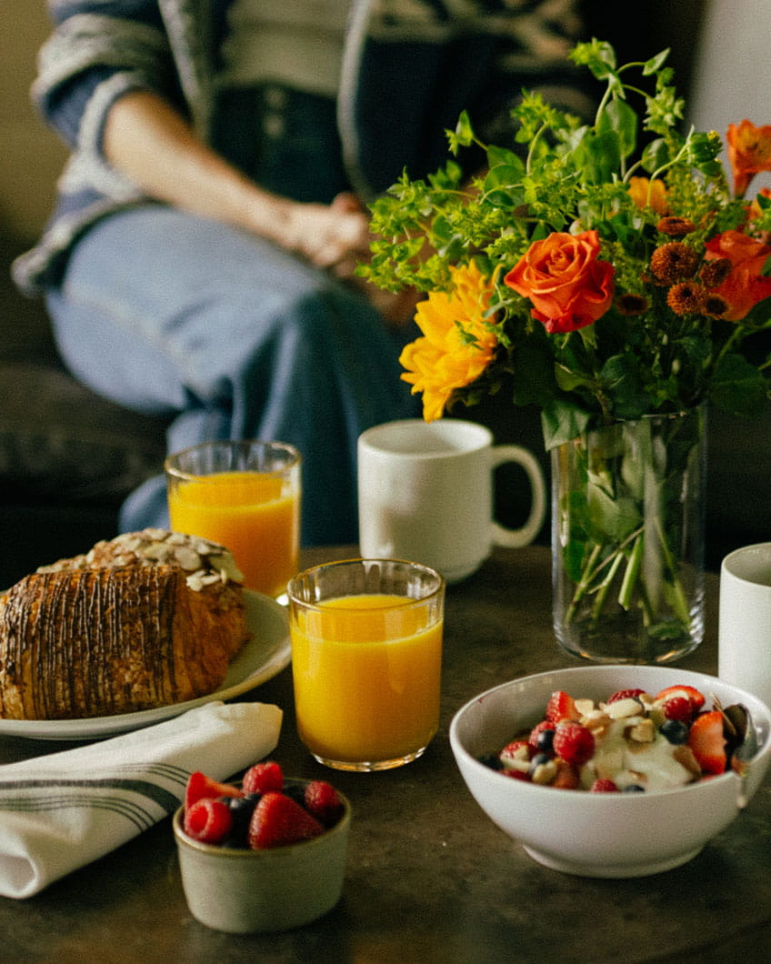 Complimentary breakfast buffet at Limelight Aspen, Colorado