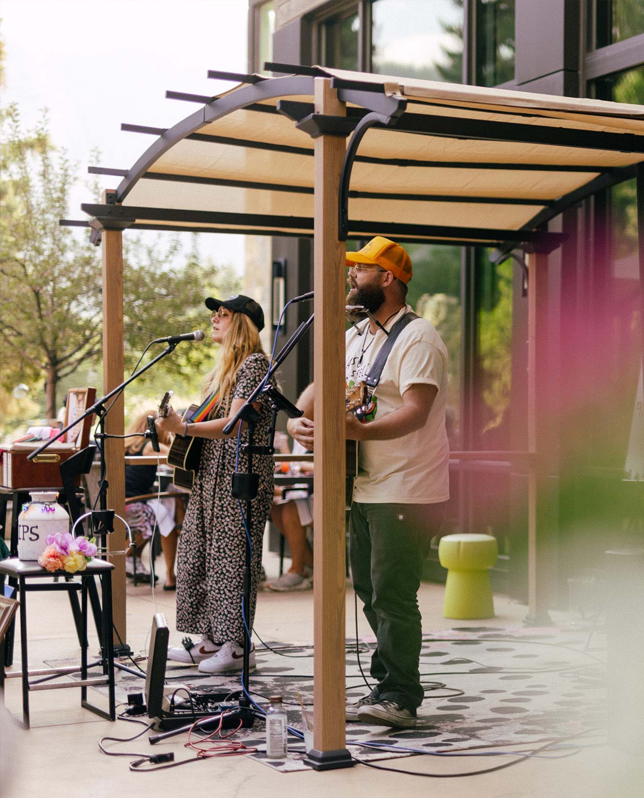 Live music on the patio at Limelight Ketchum, Idaho