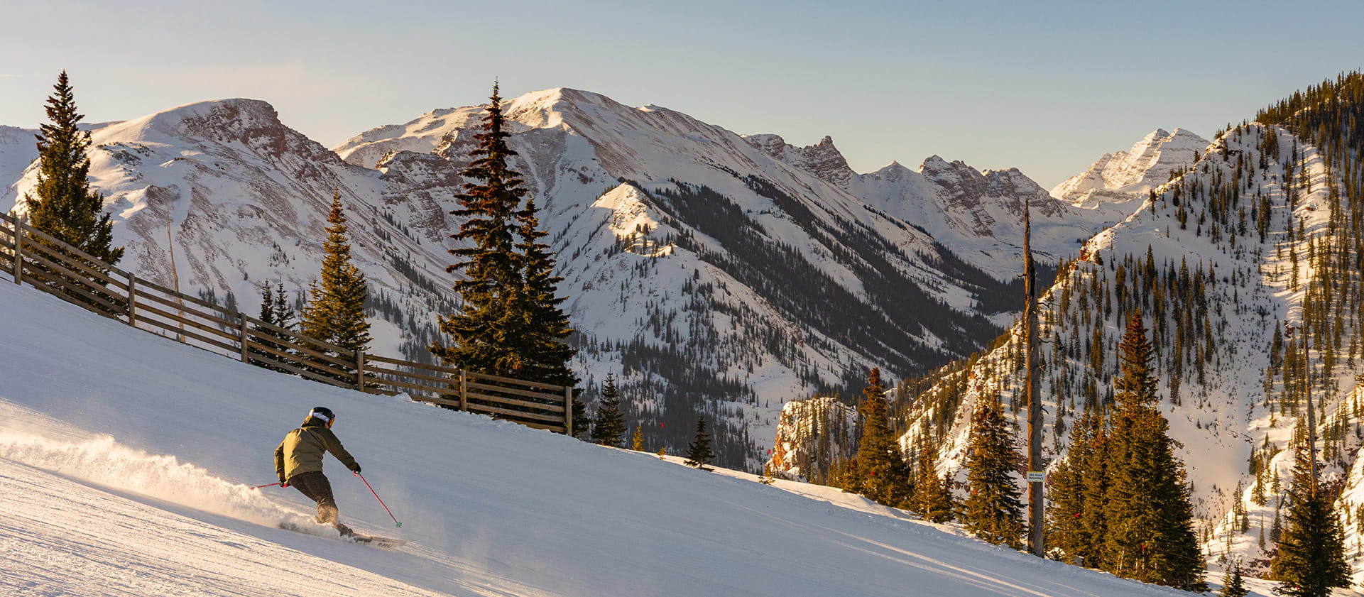 skier skiing down mountain