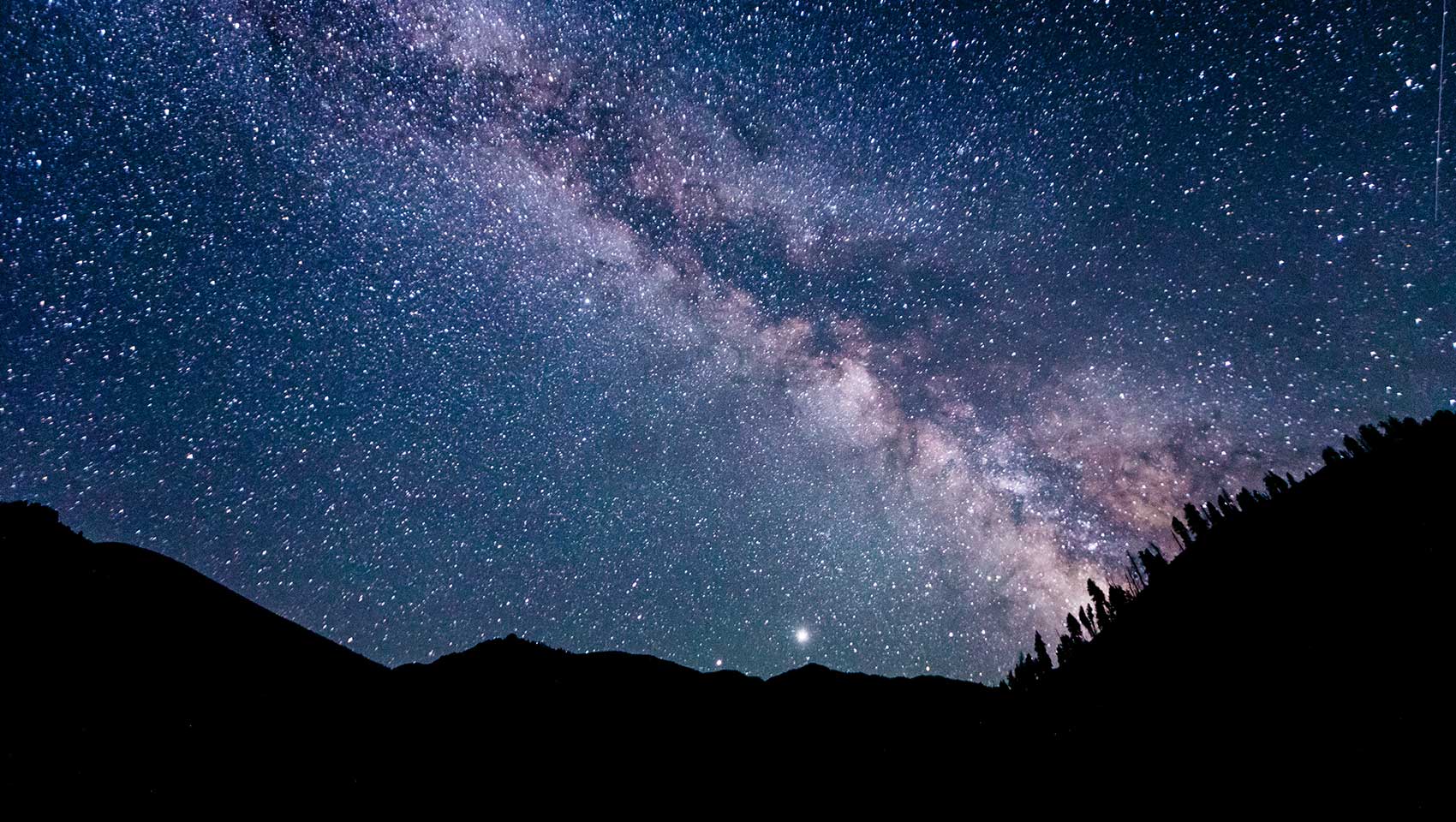 Milky way over Sun Valley