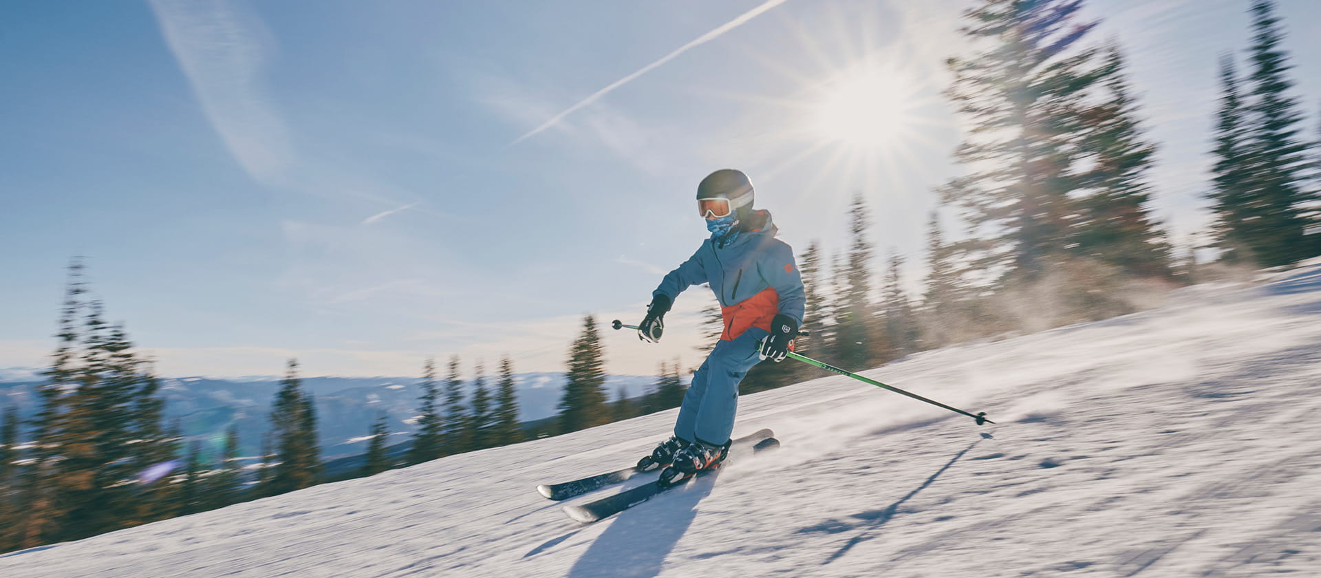 kid skiing on snowmass mountain