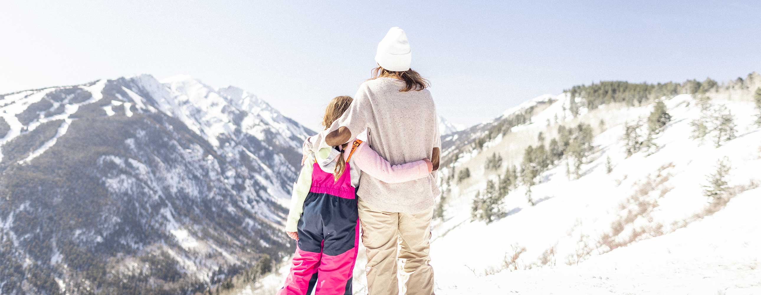 Mother and daughter atop Buttermilk