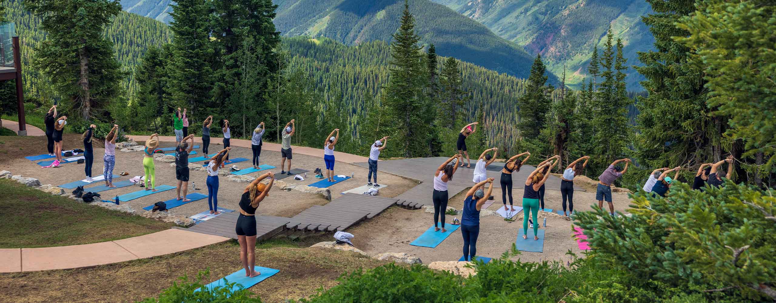 Yoga on Aspen Mountain